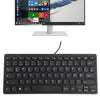 TT-A01 diseño ultrafino mini teclado con cable, versión alemana (negro)