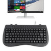 KB-301B Multimedia Notebook mini teclado con cable, versión en inglés (negro)
