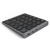 N960 Teclado numérico inalámbrico de aleación de aluminio universal de N960 (gris)