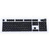 Teclas retroiluminadas PBT de doble disparo de 104 teclas para teclado mecánico (negro)