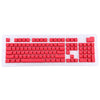 Teclas retroiluminadas PBT de doble disparo de 104 teclas para teclado mecánico (rojo)