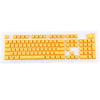 Teclas retroiluminadas PBT de doble disparo de 104 teclas para teclado mecánico (amarillo)