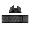 B1053 Teclado Bluetooth portátil de tres pliegues de cuero