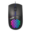 MKESPN SXS-838 Interfaz tipo C Ratón con cable hueco RGB (negro)