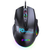 Ratón para juegos MKESPN X10 de 9 botones RGB con cable de velocidad completa y definición macro