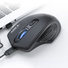 iMICE G-1800 Recargable 4 botones 1600 DPI 2.4GHz Ratón inalámbrico silencioso para computadora PC Laptop (Negro)