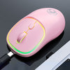 iMICE W-618 Recargable 4 Botones 1600 DPI 2.4GHz Bluetooth Ratón inalámbrico silencioso para computadora PC Laptop (Rosa)
