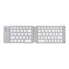 Mini teclado plegable Bluetooth inalámbrico (blanco)