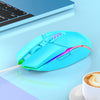 Ratón para juegos de oficina con cable USB de luz colorida S700 (azul)