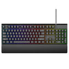 Teclado competitivo deslumbrante con panel de metal GK60 con soporte de mano (negro)