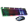 ZGB G21 Luminoso teclado cableado + Conjunto de ratones (negro)