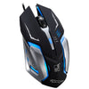 Chasing Leopard K1 USB 1600DPI Ratón de juego óptico con cable silencioso de retroiluminación LED ajustable de tres velocidades, longitud: 1,3 m (negro)
