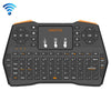 VIBOTON i8 Plus Mini teclado inalámbrico QWERT actualizado de 2.4GHz con panel táctil para TV Box, Mi Box, computadora, tableta, computadora portátil y proyector (negro)