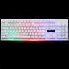 ZGB G20 104 Teclas USB Conjuntos mecánicos Tela de computadora brillante teclado de teclado (blanco)
