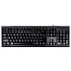 ZGB Q9 104 teclas USB con cable Textura de rejilla Teclado general de oficina para juegos (negro)