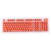 Teclas ABS translúcidas, teclado OEM altamente mecánico, teclado de juego universal (naranja)