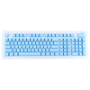 Teclas ABS translúcidas, teclado OEM altamente mecánico, teclado de juego universal (azul)