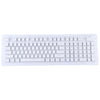 Teclas ABS translúcidas, teclado OEM altamente mecánico, teclado de juego universal (blanco)