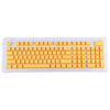 Teclas ABS translúcidas, teclado OEM altamente mecánico, teclado de juego universal (amarillo)