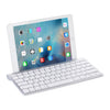 MC Saite 460BT 78 teclas Mini teclado inalámbrico ultrafino con Bluetooth, soporte integrado, compatible con sistema Android / iOS / Windows (plateado)