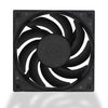 Ventilador de refrigeración del radiador de la CPU de la computadora F120 (negro)