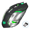 HXSJ M10 2,4 GHz 6 teclas USB recargable iluminación colorida ergonómico 2400DPI ratón óptico inalámbrico para juegos para computadoras de escritorio