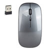 HXSJ M80 2.4GHz Wireless 1600DPI Ratón de silencio óptico ajustable de tres velocidades (gris)