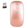 HXSJ M80 2.4GHz Wireless 1600DPI Ratón mudo óptico ajustable de tres velocidades (oro rosa)