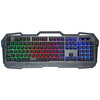 iMICE AK-400 Interfaz USB 104 teclas Teclado para juegos con retroiluminación colorida con cable para computadora PC Laptop (Negro)