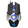 HXSJ J700 Mouse con cable para juegos de deportes electrónicos programable con iluminación colorida