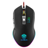 SHIPADOO GM3 3600 DPI Cuatro velocidades, ajustable, cuatro botones, luz de respiración colorida y fresca, ratón con cable para juegos (negro)