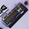 YINDIAO K100 USB MÉRNICO MÉRICO JUEGO Teclado con cable, eje azul claro mezclado (negro)