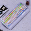 YINDIAO K100 USB MÉRICO MÉRICO JUEGO MÉRNICO Teclado con cable, eje azul claro mezclado (blanco)