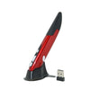 PR-03 2.4G Receptor USB Ajustable 1600 DPI Ratón óptico inalámbrico para computadora PC Laptop Enseñanza de dibujo (Rojo)