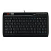 MC Saite MC-8017 Mini teclado de computadora multimedia con cable de 78 teclas (negro)