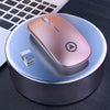 YINDIAO A2 2.4GHz 1600DPI 3 modos Ratón silencioso inalámbrico ajustable, alimentado por batería (oro rosa)