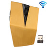 Receptor USB de 2.4GHz Ratón óptico inalámbrico ajustable 1200 DPI para computadora PC Laptop (Amarillo)