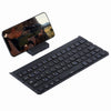 Teclado Bluetooth V3.0 ultrafino y plegable GK808, soporte incorporado, compatible con sistema Android / iOS / Windows (negro)