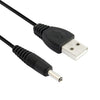 Cable de alimentación USB macho a CC de 3,5 x 1,35 mm, longitud: 1,2 m (negro)