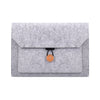 ND06 Bolsa interior multiusos con botón de fieltro para computadora portátil de 13,3 pulgadas (gris)