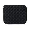 Bolsa de energía para computadora portátil de textura de diamantes, tamaño: 16 x 13 x 1.5 cm (negro)