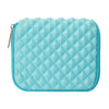 Bolsa de energía para computadora portátil de textura de diamantes, tamaño: 16 x 13 x 1.5 cm (verde menta)