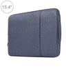 15.4 pulgadas Universal Fashion Soft Laptop Denim Bags Portátil con cremallera Estuche para computadora portátil para MacBook Air / Pro, Lenovo y otras computadoras portátiles, Tamaño: 39.2x28.5x2cm (Azul oscuro)