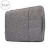 15.4 pulgadas Universal Fashion Soft Laptop Denim Bags Portátil con cremallera Estuche para computadora portátil para MacBook Air / Pro, Lenovo y otras computadoras portátiles, Tamaño: 39.2x28.5x2cm (Gris)