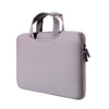 Bolsa de mano portátil permeable al aire de 15.4 pulgadas para MacBook Air / Pro, Lenovo y otras computadoras portátiles, tamaño: 38x27.5x3.5cm (gris)