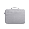 Bolso Oxford de tela impermeable para computadora portátil para computadoras portátiles de 15.4 pulgadas, con correa de maletero (gris)