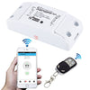 Sonoff 433MHz DIY WiFi Smart Control remoto inalámbrico Módulo temporizador Interruptor de encendido con control remoto de 4 teclas para Smart Home, compatible con iOS y Android