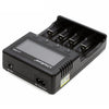 LiitoKala Lii-PD4 Cargador de batería de níquel-hidrógeno para Li-ion / IMR LiFePO4 26650, 21700, 20700, 18650, 18490, 18350, 17670, 17500, 16340 (RCR123), 14500, 10440