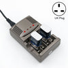 Cargador de batería de 4 ranuras AC 100-240V para AA y AAA y batería Ni-MH de 9V, enchufe del Reino Unido