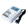 Cargador de batería de 2 ranuras de 220 V CA para baterías de tamaño AA, AAA y C / D, enchufe CN